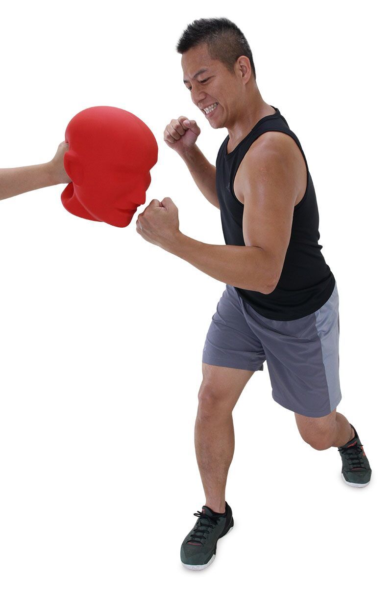 ボクシングミット 人の顔の形をした パンチングミット 狙い撃ち練習用に 各種格闘技 トレーニンググッズ ストレス発散にも